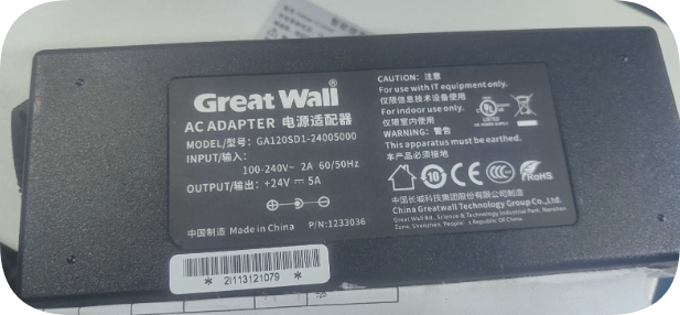*Brand NEW*Medical Stable GreatWall GA120SD1-24005000 Power Adapter | 24V 5A 120W Low-Ri